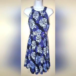 Size 4 Dress Banana Republic‎ blue floral dress size 4